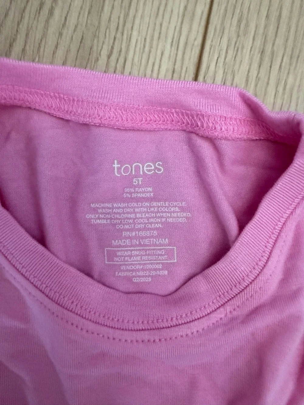 nuuds for kids TONES - Toddler PJ Set Long Sleeve  Bubblegum Color 5T